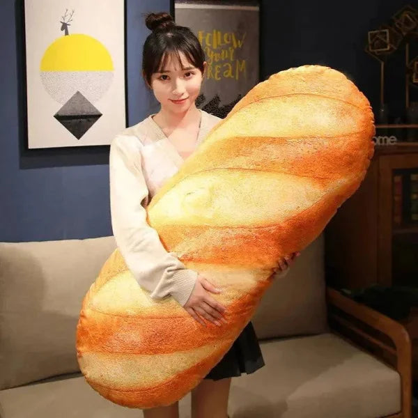 French Bread Pillow – Whimsical and Cozy Decorative Accent