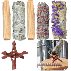 White Sage Bundles for Spiritual Meditation and Energy Cleansing - Himpall