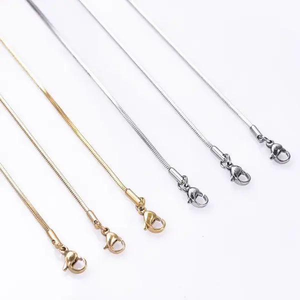 70cm snake long stainless steel chain necklace for unisex everyday wear