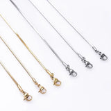 70cm snake long stainless steel chain necklace for unisex everyday wear