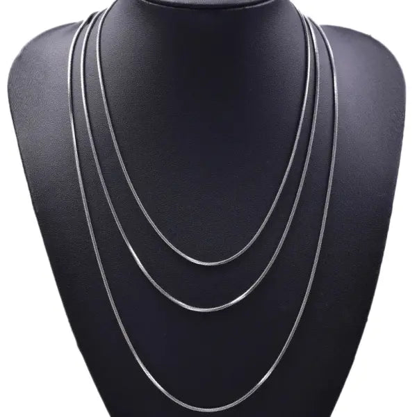 70cm snake long stainless steel chain necklace for unisex everyday wear