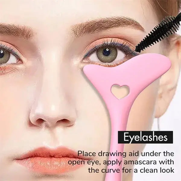Wholesale Multi-functional Eyeliner Stencil Wing Tips Silicone Eyeliner Aid Drawing Lipstick Wearing Aid Reusable