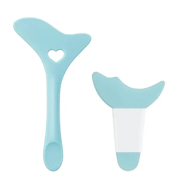 Silicone Eyeliner Stencil Reusable Makeup Tools for Wing Tip Application - 2pcs blue