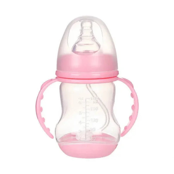 Wide-Caliber Anti-Colic Baby Bottle with Handle and Straw - Himpall