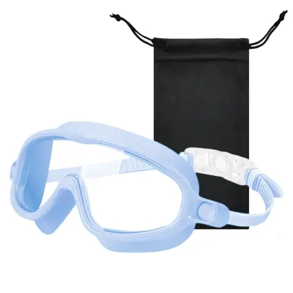 Wide View Large Frame Silicone Kids Swimming Goggles Anti Fog Leakproof