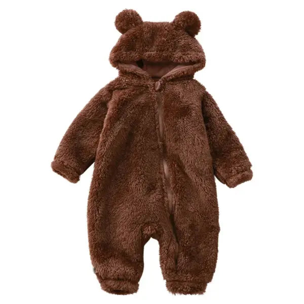 Winter Baby Romper – Cute Cartoon Bear Pajamas Jumpsuit for Infant Boys & Girls (0–24 Months) - A / 100(24-36Months)