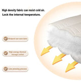 Winter Casual Men’s Slippers Indoor Waterproof Home Shoes Fur Flat Warm Fashion Couples Bedroom Houseshoes Large size