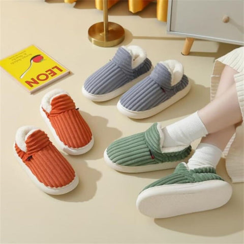 Winter Cotton Slippers for Couples Warm Indoor Bedroom Fashion