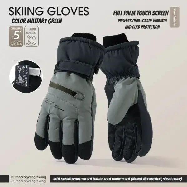 Winter Cycling Gloves – Non-Slip Touchscreen Waterproof Thermal Gloves for Men & Women Ski & Snowboard Accessories
