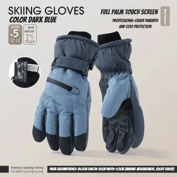 Winter Cycling Gloves – Non-Slip Touchscreen Waterproof Thermal Gloves for Men & Women Ski & Snowboard Accessories