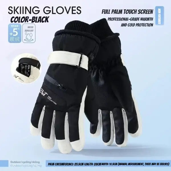Winter Cycling Gloves – Non-Slip Touchscreen Waterproof Thermal Gloves for Men & Women Ski & Snowboard Accessories