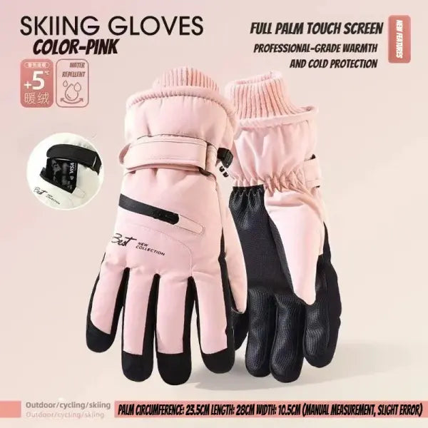 Winter Cycling Gloves – Non-Slip Touchscreen Waterproof Thermal Gloves for Men & Women Ski & Snowboard Accessories