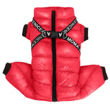 Waterproof Winter Dog Jacket with Harness – Super Warm Hooded Coat for Small & Medium Dogs