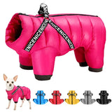 Waterproof Winter Dog Jacket with Harness – Super Warm Hooded Coat for Small & Medium Dogs