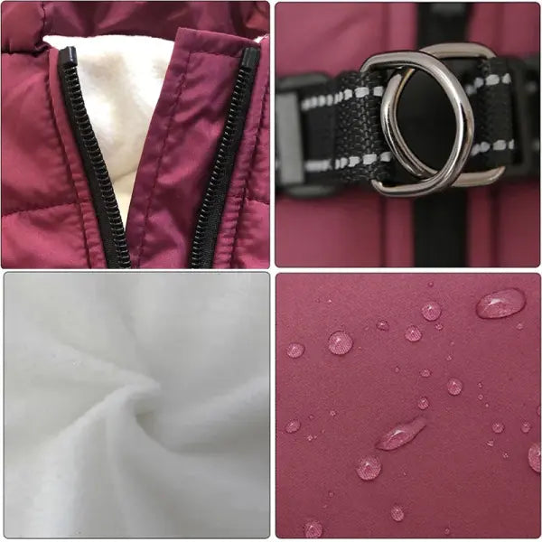 Waterproof Winter Dog Jacket with Harness – Warm Cotton Coat for Small & Large Dogs French Bulldog Outfit