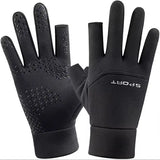 Winter Fishing & Cycling Gloves – Warm Anti-Slip Touchscreen Gloves with Two-Finger Cut for Men & Women