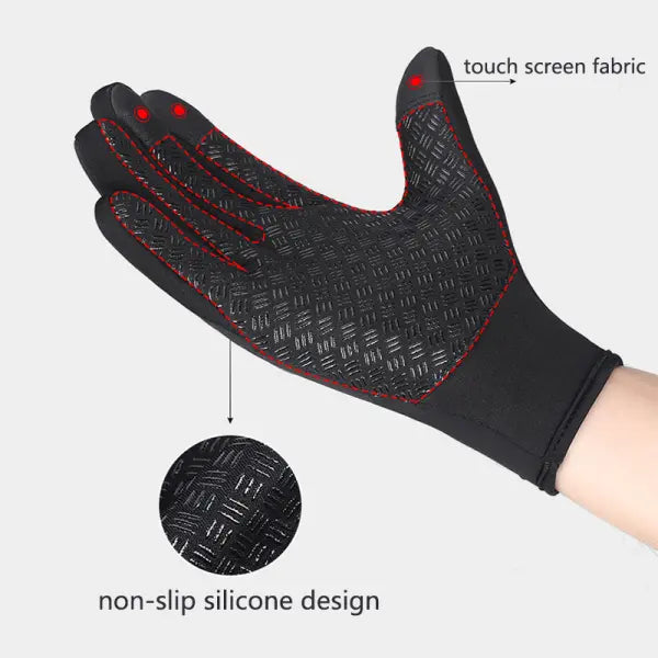 Winter Fleece Antiskid Motorcycle and Sports Riding Gloves
