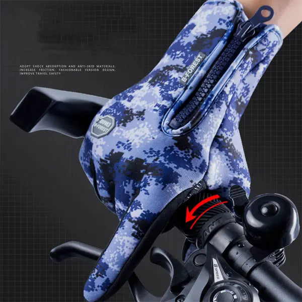 Winter Fleece Antiskid Motorcycle and Sports Riding Gloves