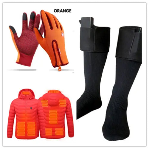 Winter Fleece Antiskid Motorcycle and Sports Riding Gloves - SET1 / L