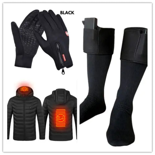 Winter Fleece Antiskid Motorcycle and Sports Riding Gloves - SET2 / L