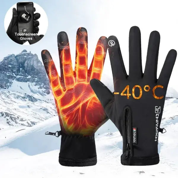 Winter Waterproof Thermal Gloves – Touchscreen Windproof Warm Gloves for Running Hiking Skiing & Outdoor Sports