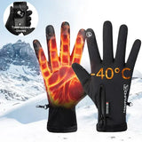 Winter Waterproof Thermal Gloves – Touchscreen Windproof Warm Gloves for Running Hiking Skiing & Outdoor Sports
