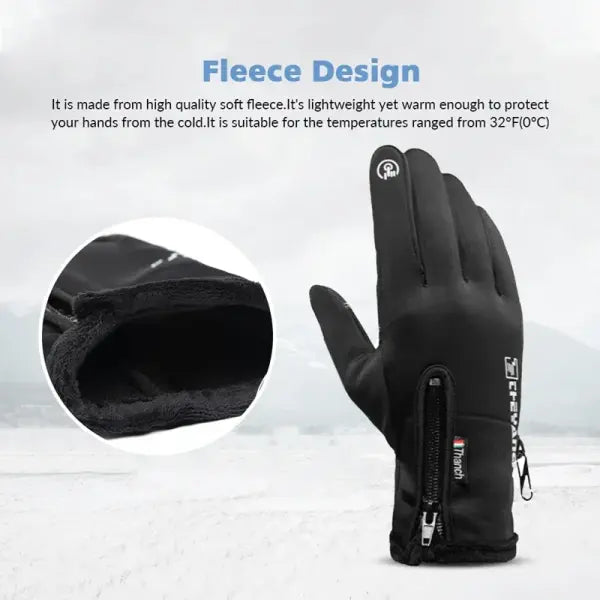 Winter Waterproof Thermal Gloves – Touchscreen Windproof Warm Gloves for Running Hiking Skiing & Outdoor Sports