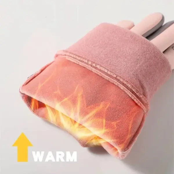 Women’s Winter Cycling Gloves – Thermal Fleece Windproof Waterproof Outdoor Bike & Ski Mittens