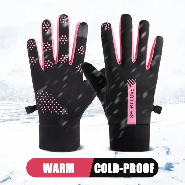 Women’s Winter Cycling Gloves – Thermal Fleece Windproof Waterproof Outdoor Bike & Ski Mittens