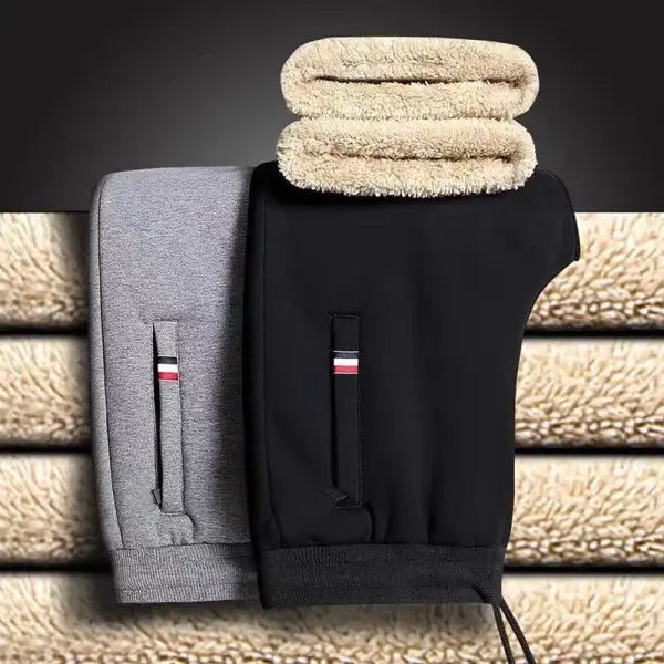 Winter Fleece Jogging Sweatpants Polyester M-5XL Warm Casual Style
