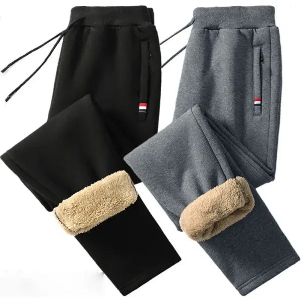 Winter Fleece Jogging Sweatpants Polyester M-5XL Warm Casual Style