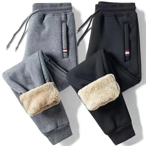 Winter Fleece Jogging Sweatpants Polyester M-5XL Warm Casual Style