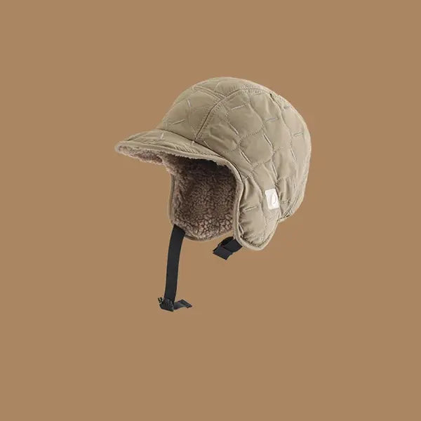Warm Ear Protectors Bomber Hat Waterproof Unisex Winter Cap - Khaki