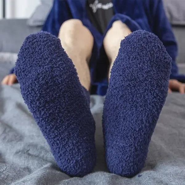 Winter Thermal Fleece Socks – Warm Mid-Calf Floor & Sleep Socks for Men & Women