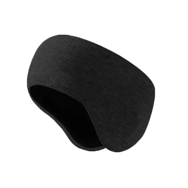 Men’s Winter Ear Warmers – Padded Windproof Ear Muffs for Cold Weather - No label-black