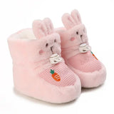 Winter Baby Booties – Cute Cartoon Soft-Sole Non-Slip Shoes for Infant Boys & Girls First Walkers - C-837 Pink / 7-12