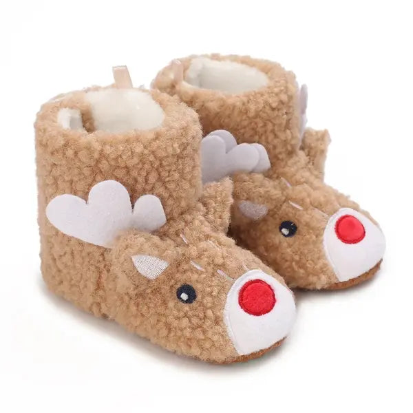 Winter Baby Booties – Cute Cartoon Soft-Sole Non-Slip Shoes for Infant Boys & Girls First Walkers - D112 / 7-12 Months