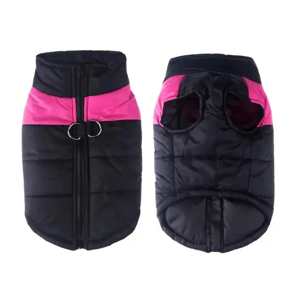 Waterproof Winter Dog Coat – Warm Vest Jacket for Small Medium & Large Dogs (Golden Retriever etc.) - Pink / 4XL
