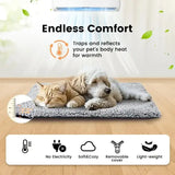 Winter Self-Heating Pet Pad – Thermal No-Electricity Blanket for Dogs & Cats Anti-Slip Warm Cushion for Puppies &