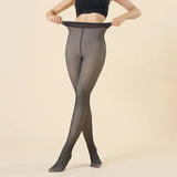 Women’s Winter Thermal Pantyhose – Fleece-Lined Translucent Tights Warm Stretch Leggings