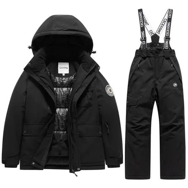 Winter Ski Children’s Ski coat and pants 2pieces set Warm Waterproof Boys Girls Outdoor Skiing Snowboarding Winter Ski
