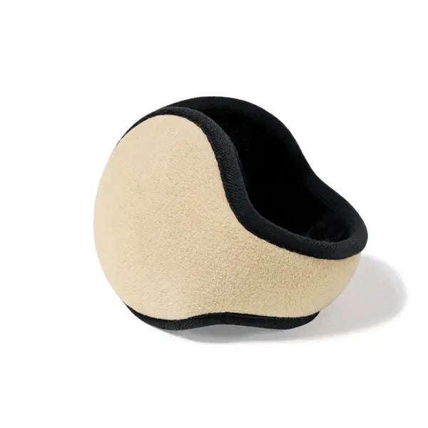 Winter Unisex Plush Fur Earmuffs – Thick Velvet Ear Warmers for Men & Women Outdoor Ski & Cycling Ear Protection - Beige