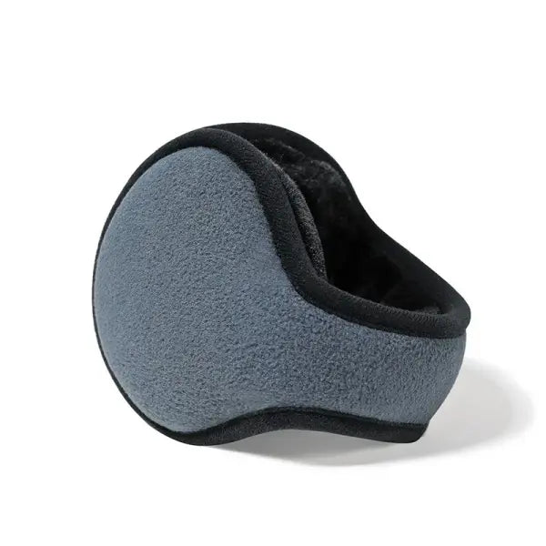 Winter Unisex Plush Fur Earmuffs – Thick Velvet Ear Warmers for Men & Women Outdoor Ski & Cycling Ear Protection - grey