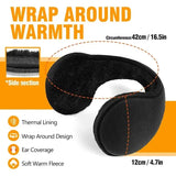 Winter Unisex Plush Fur Earmuffs – Thick Velvet Ear Warmers for Men & Women Outdoor Ski & Cycling Ear Protection