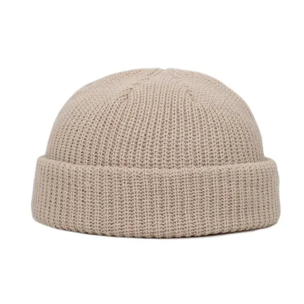 Winter Warm Beanies Casual Short Thread Hip Hop Hat Adult Men Female Wool Knitted Skull Cap Elastic Unisex - Khaki