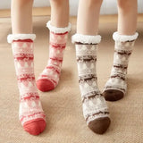 Winter Plush Socks for Women – Soft Non-Slip Fuzzy Floor Slippers Cute Penguin & Animal Design Cozy Christmas Gift