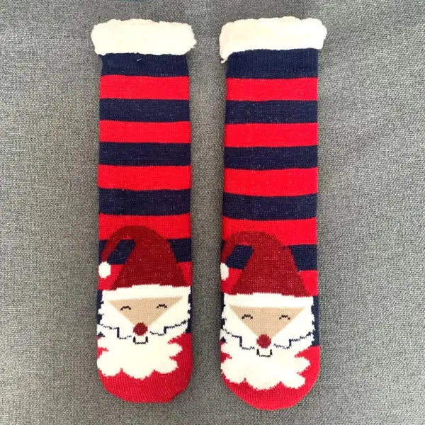 Winter Plush Socks for Women – Soft Non-Slip Fuzzy Floor Slippers Cute Penguin & Animal Design Cozy Christmas Gift