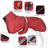 Winter Waterproof Dog Jacket – Warm Reflective Vest Coat for Medium & Large Dogs Labrador & Golden Retriever