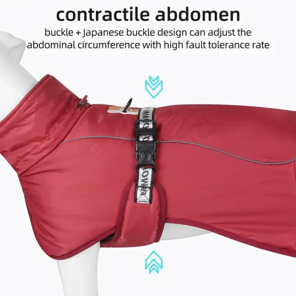 Winter Waterproof Dog Jacket – Warm Reflective Vest Coat for Medium & Large Dogs Labrador & Golden Retriever