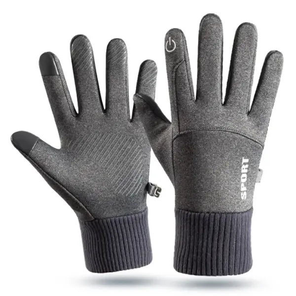 Winter Waterproof Men’s & Women’s Gloves – Windproof Touchscreen Gloves for Fishing Driving Skiing & Cycling - Gray / S